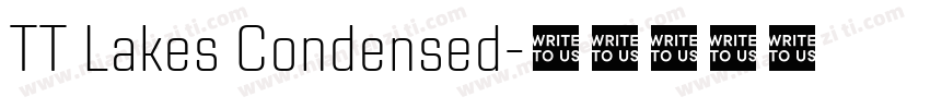 TT Lakes Condensed字体转换